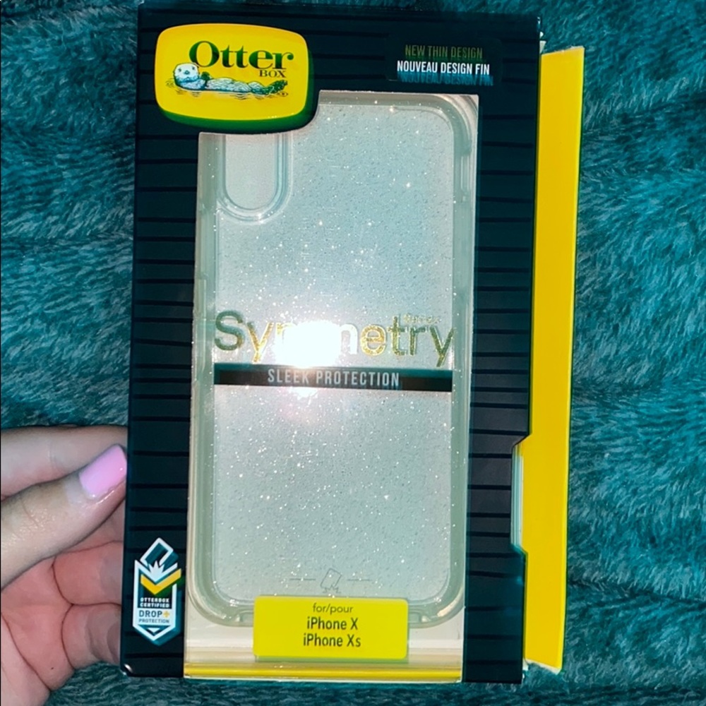 never used iphone X/XSstardust clear otterbox case